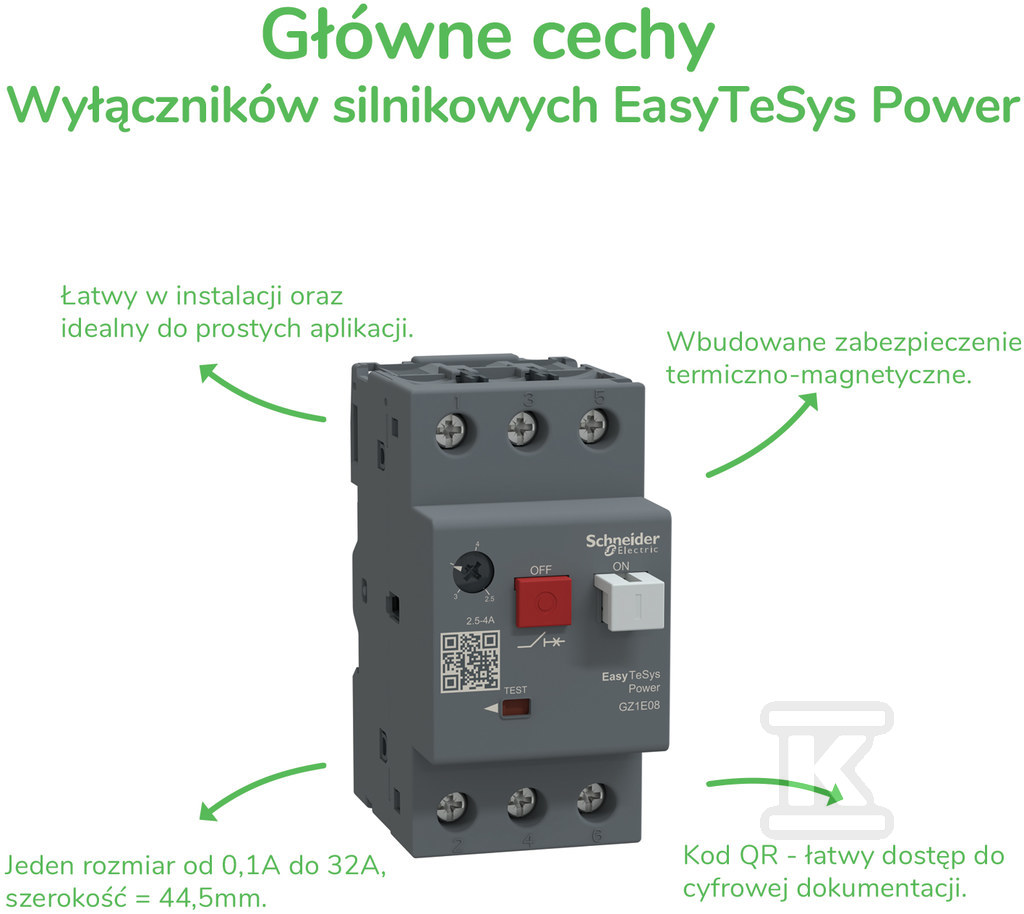 Magneto-thermal motor switch - GZ1E01